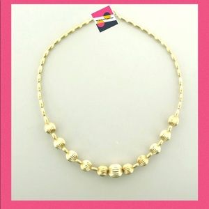 14kt gold filled beaded handmade necklace